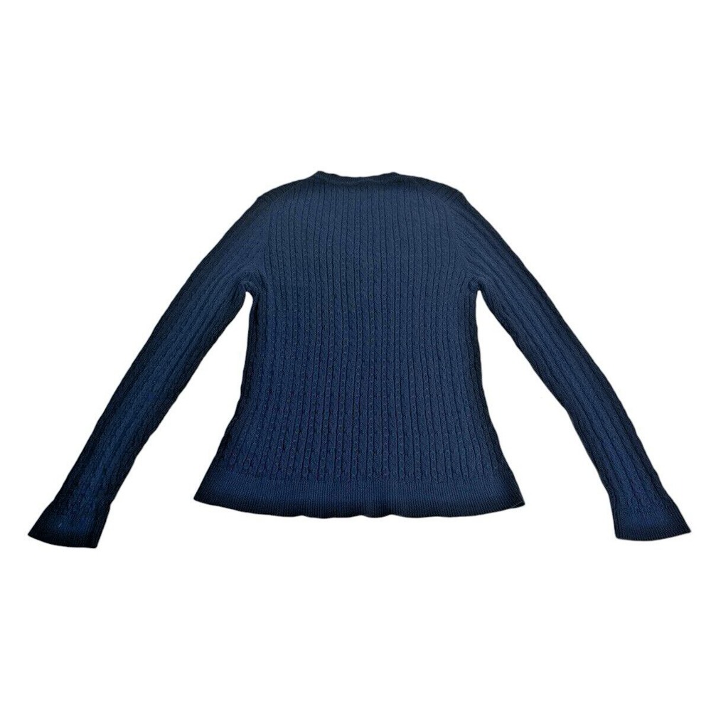 Tommy Hilfiger Cable Knit Cotton Sweater Set 2pc Navy & Beige L - Picture 13 of 16